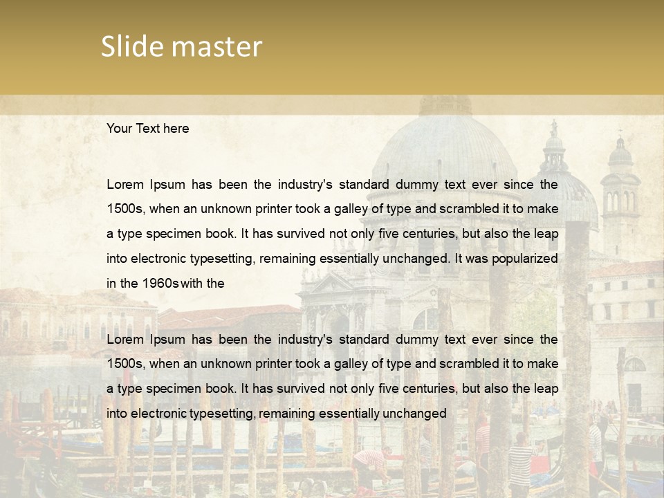 Italy Tourism Dome PowerPoint Template