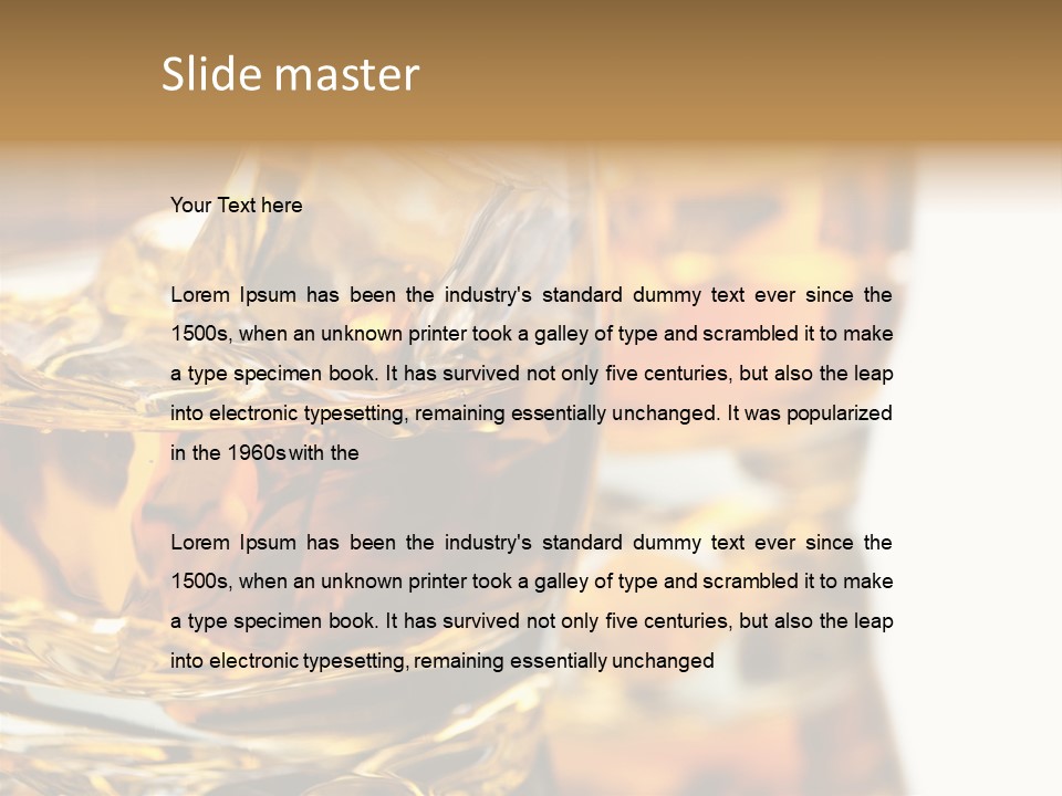 Relax Malt Ice PowerPoint Template