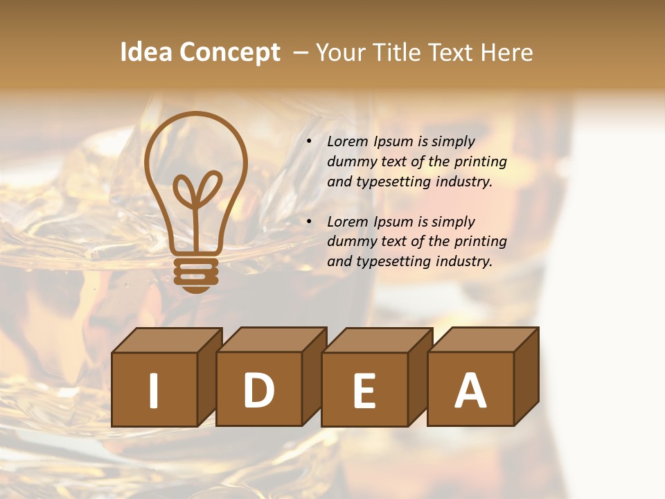 Relax Malt Ice PowerPoint Template