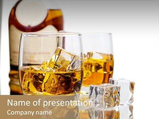Liquid Ice Whisky PowerPoint Template
