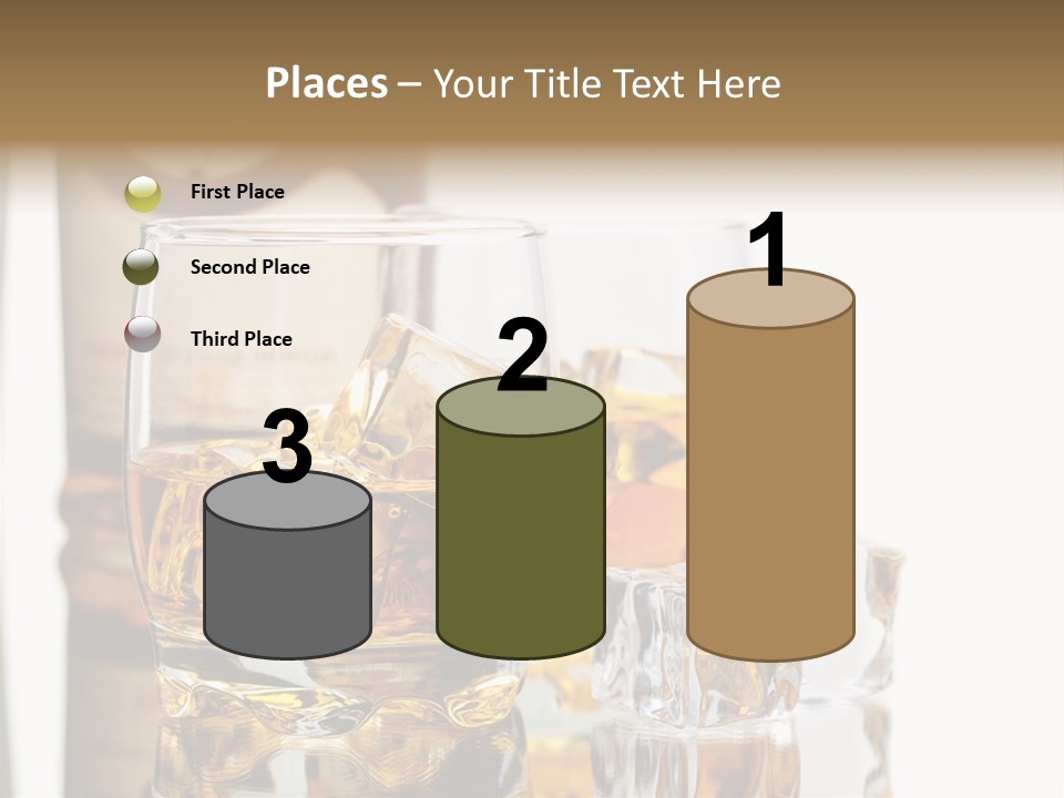 Liquid Ice Whisky PowerPoint Template