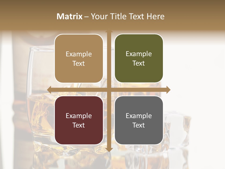Liquid Ice Whisky PowerPoint Template
