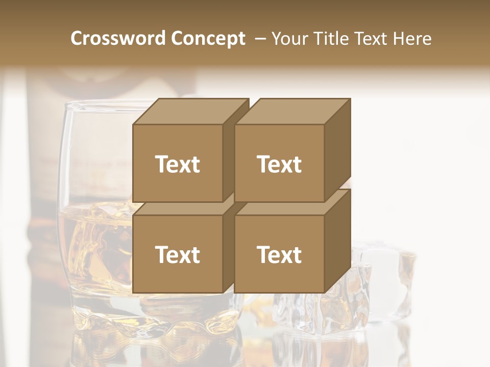 Liquid Ice Whisky PowerPoint Template
