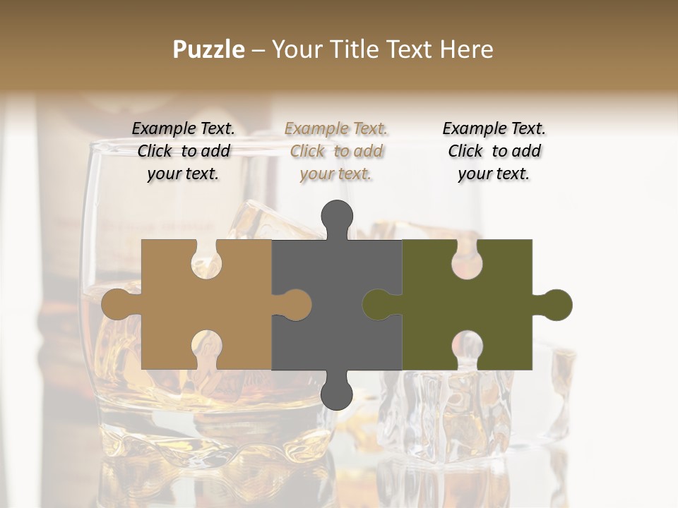 Liquid Ice Whisky PowerPoint Template