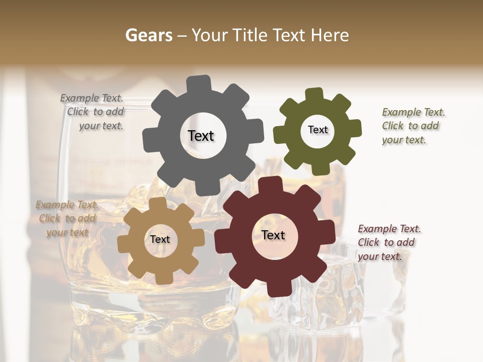 Liquid Ice Whisky PowerPoint Template