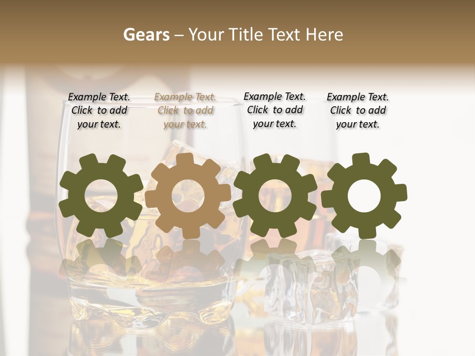 Liquid Ice Whisky PowerPoint Template