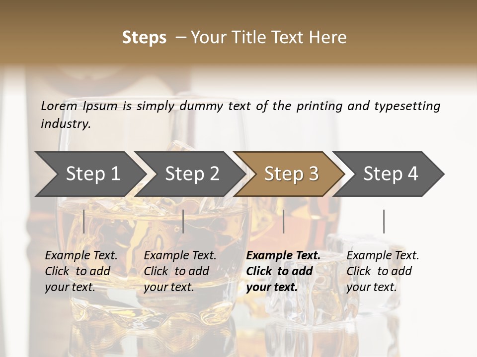 Liquid Ice Whisky PowerPoint Template