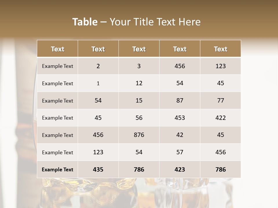 Liquid Ice Whisky PowerPoint Template