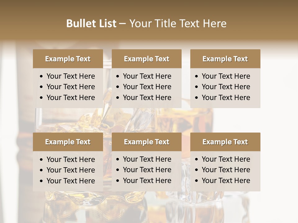 Liquid Ice Whisky PowerPoint Template