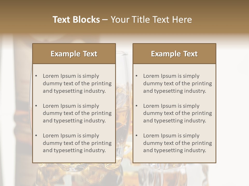 Liquid Ice Whisky PowerPoint Template