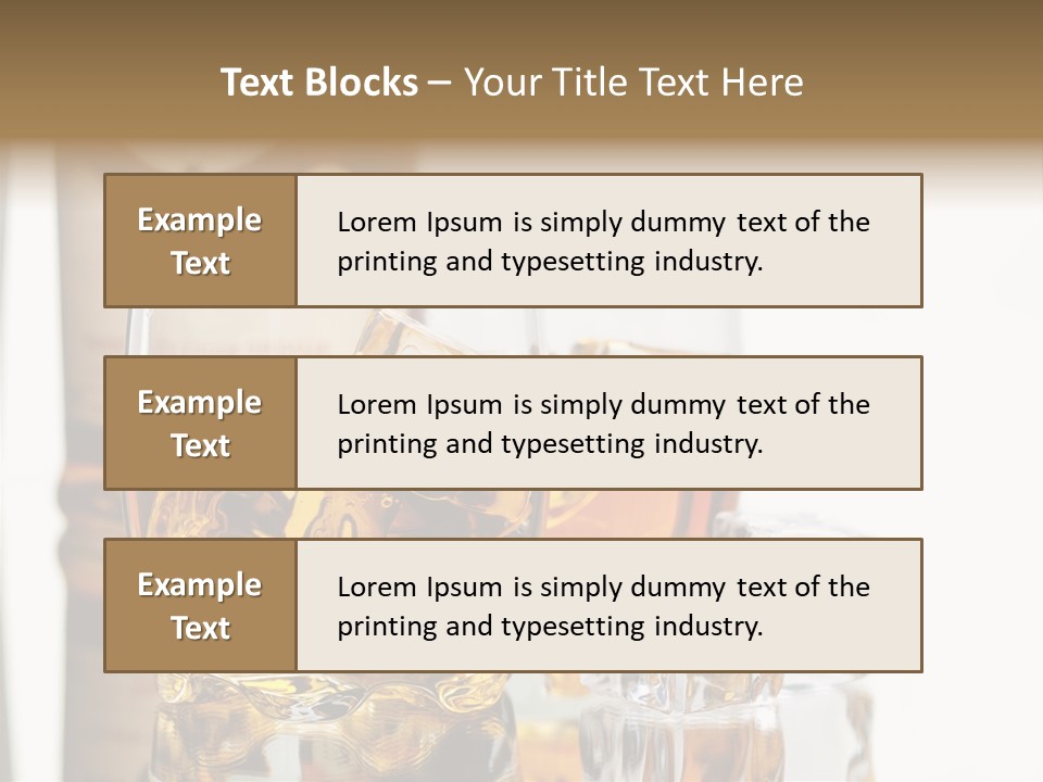 Liquid Ice Whisky PowerPoint Template
