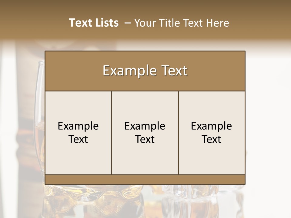 Liquid Ice Whisky PowerPoint Template