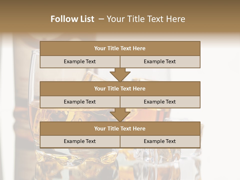 Liquid Ice Whisky PowerPoint Template