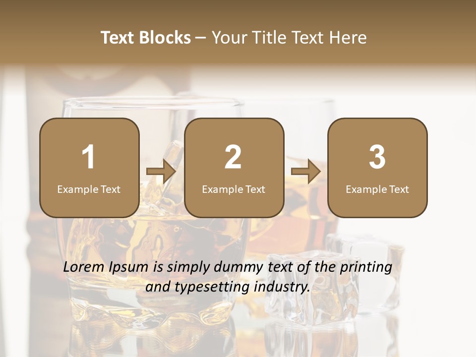 Liquid Ice Whisky PowerPoint Template