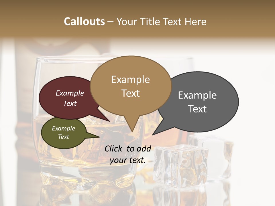 Liquid Ice Whisky PowerPoint Template