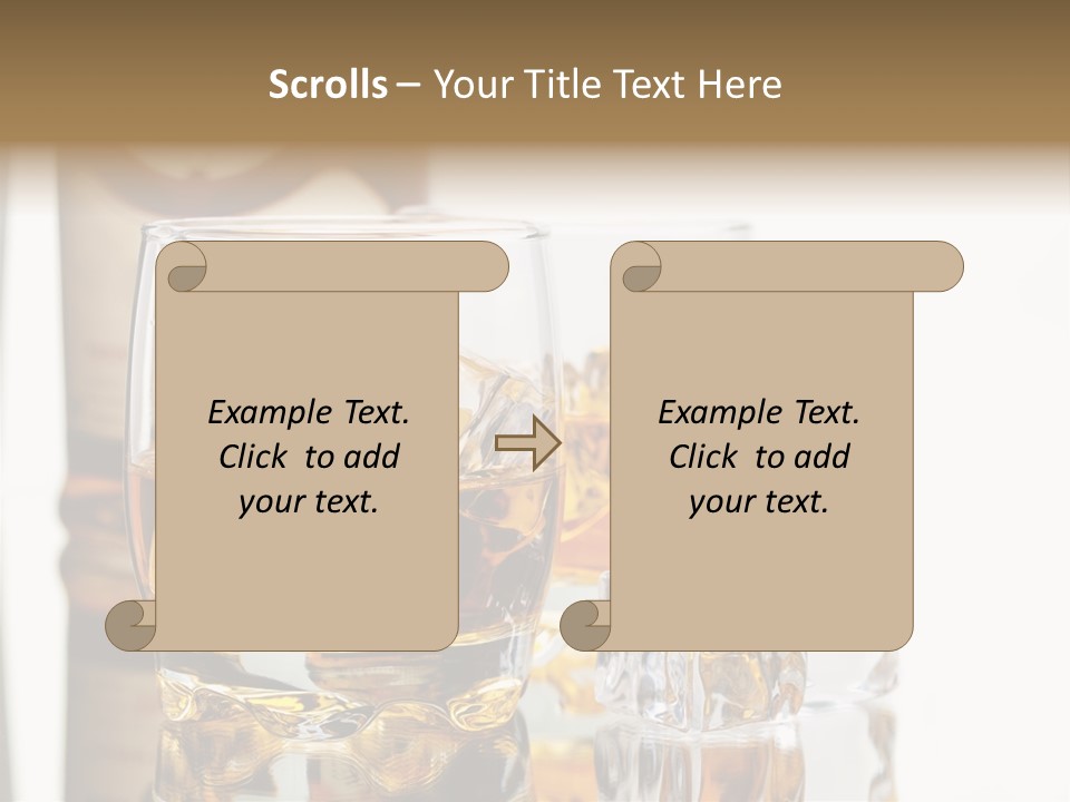 Liquid Ice Whisky PowerPoint Template