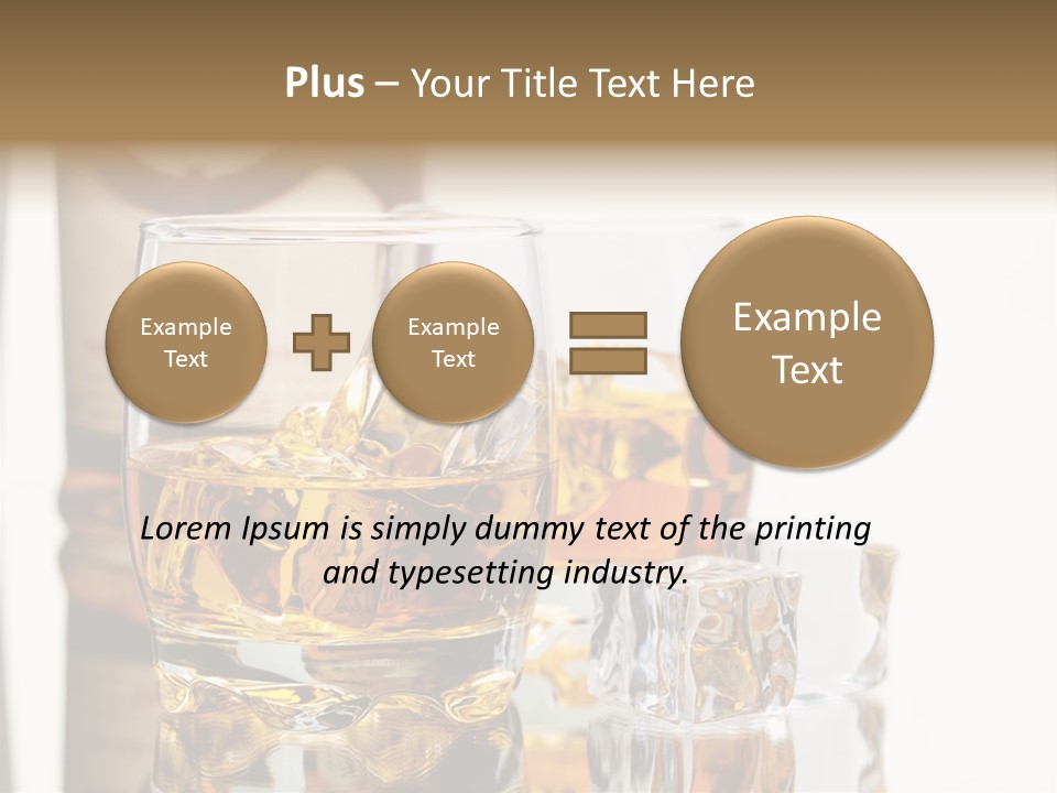 Liquid Ice Whisky PowerPoint Template