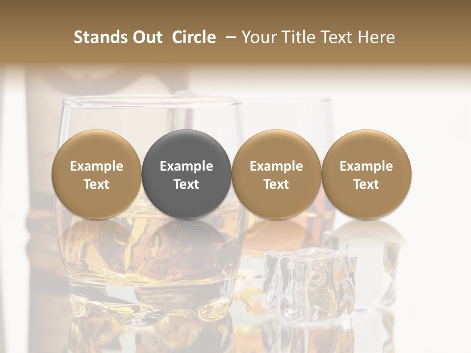 Liquid Ice Whisky PowerPoint Template