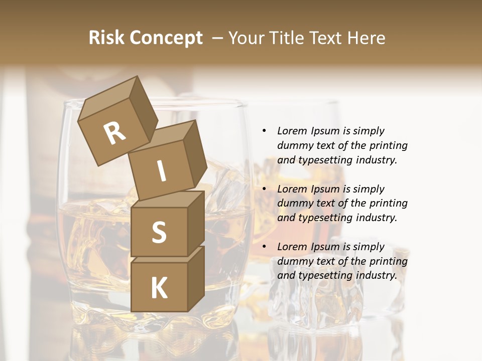 Liquid Ice Whisky PowerPoint Template