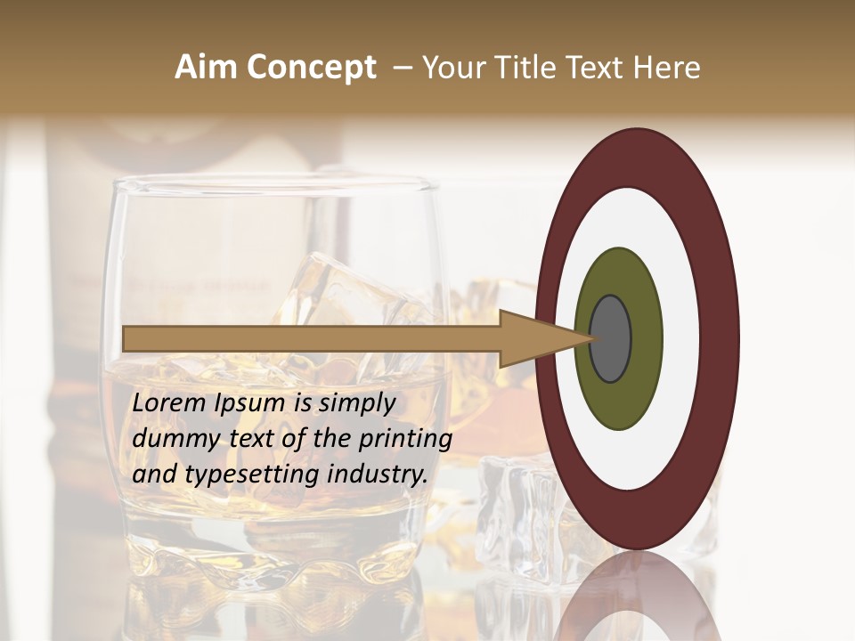 Liquid Ice Whisky PowerPoint Template