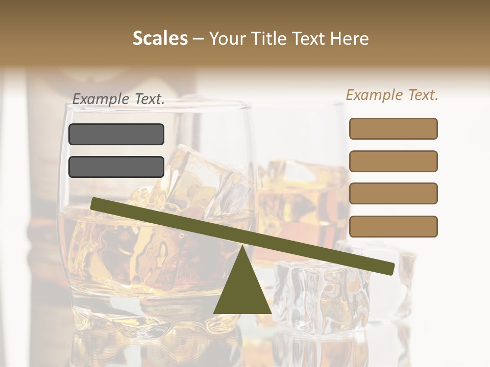 Liquid Ice Whisky PowerPoint Template