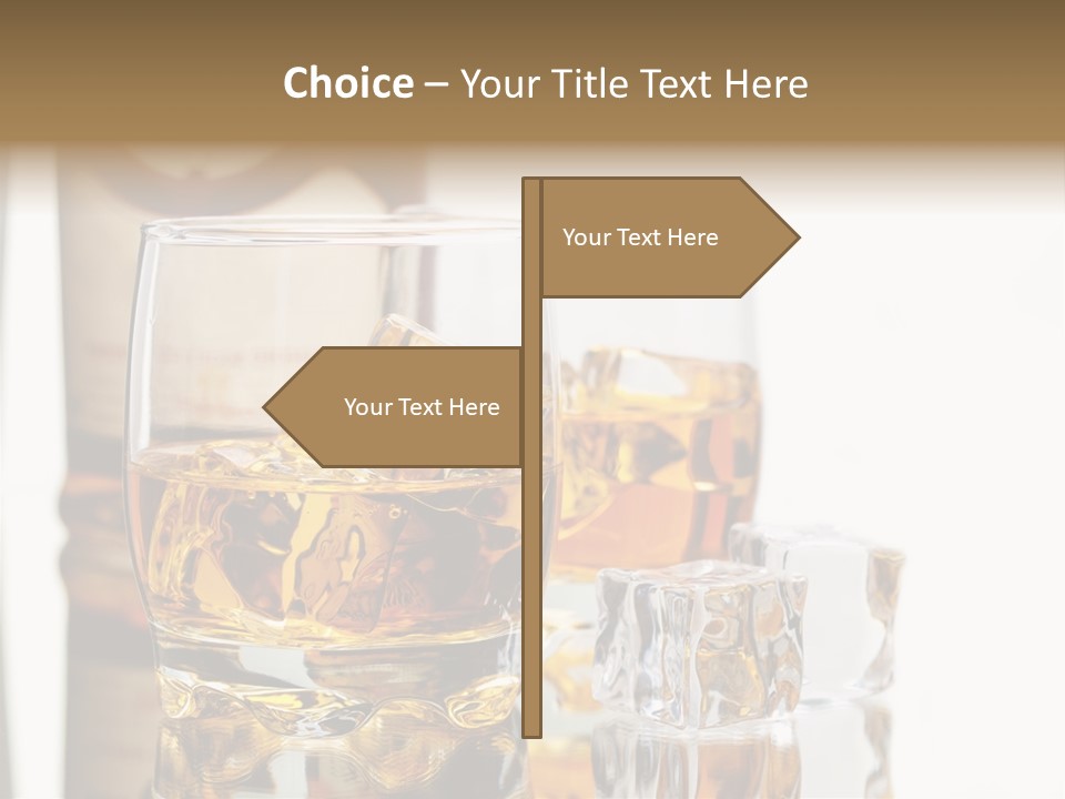Liquid Ice Whisky PowerPoint Template