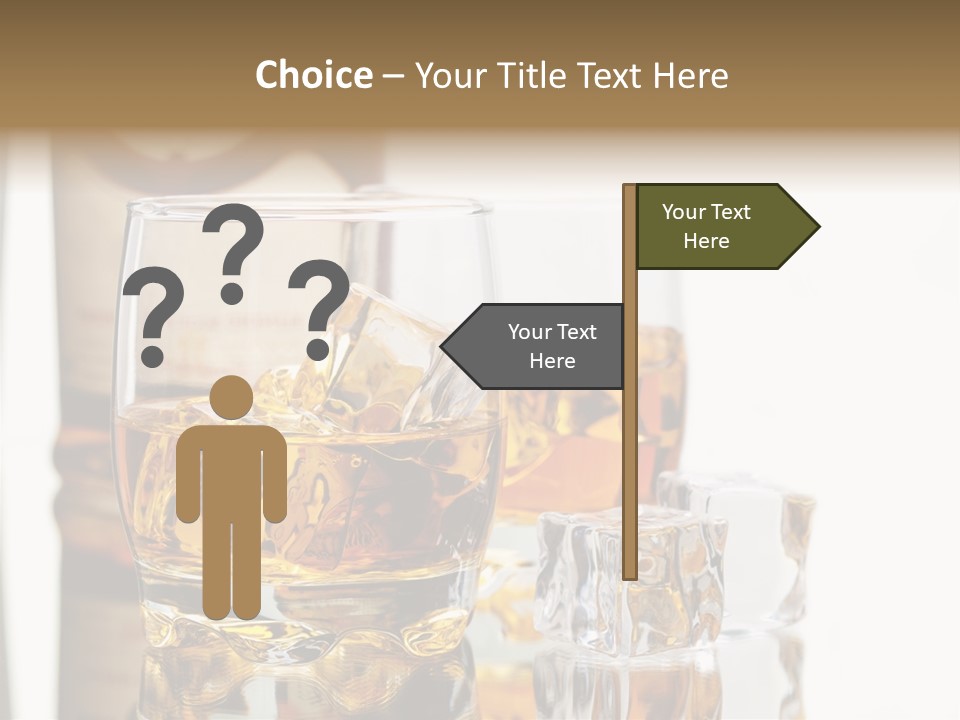 Liquid Ice Whisky PowerPoint Template