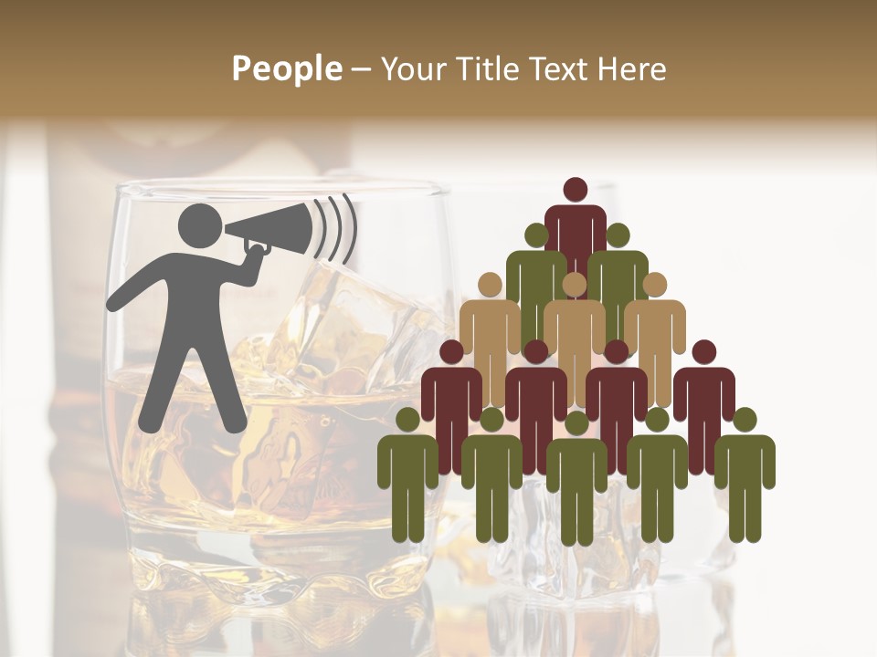 Liquid Ice Whisky PowerPoint Template
