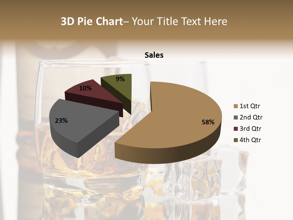 Liquid Ice Whisky PowerPoint Template