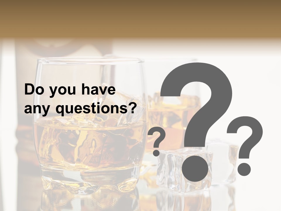 Liquid Ice Whisky PowerPoint Template