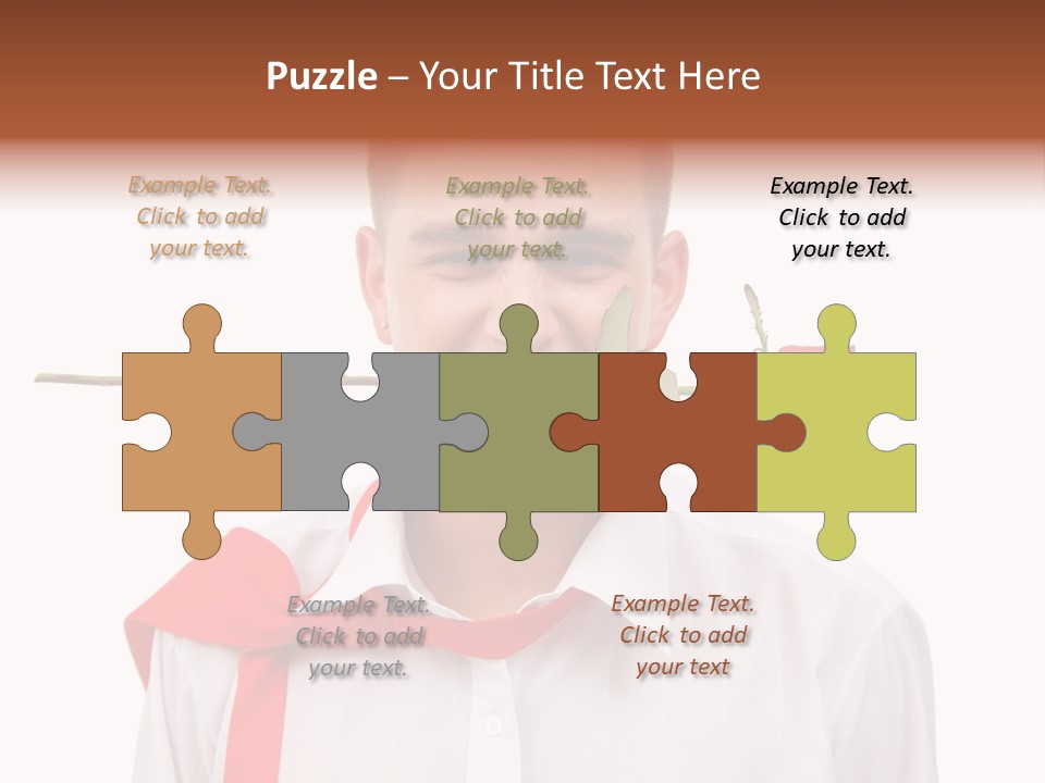 Young Casual Mouth PowerPoint Template
