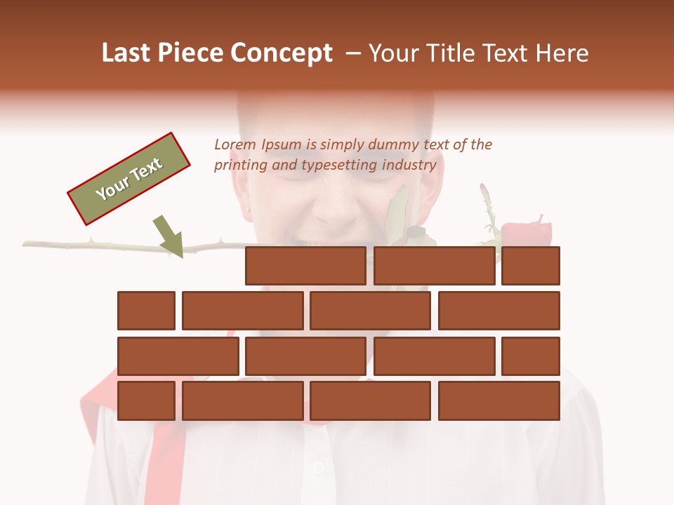 Young Casual Mouth PowerPoint Template