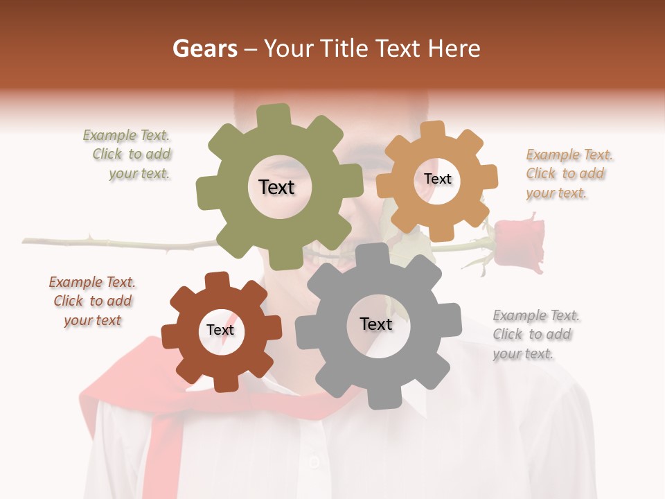 Young Casual Mouth PowerPoint Template