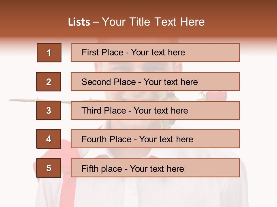 Young Casual Mouth PowerPoint Template