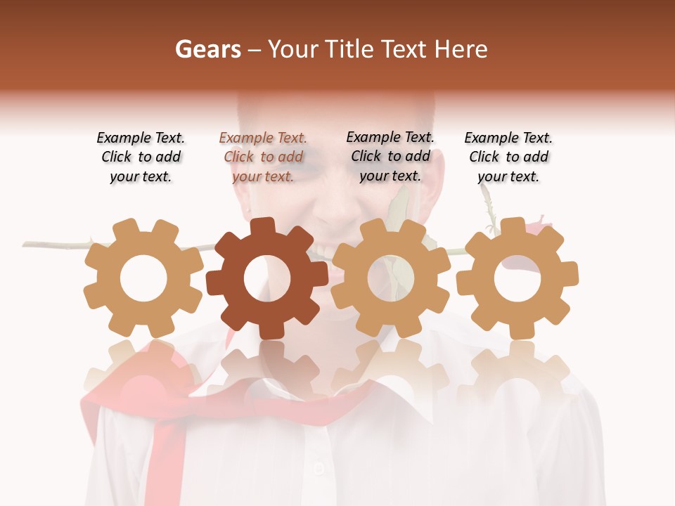 Young Casual Mouth PowerPoint Template