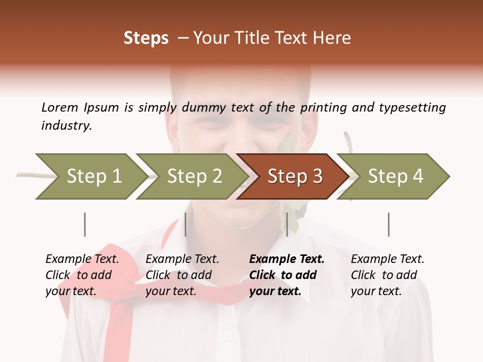 Young Casual Mouth PowerPoint Template