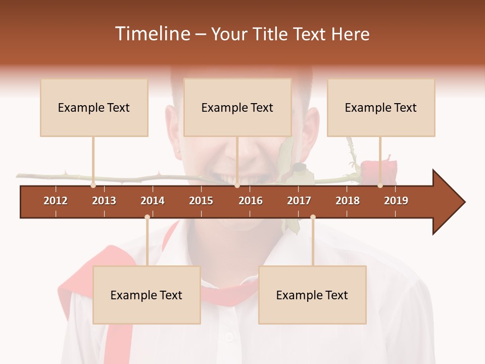 Young Casual Mouth PowerPoint Template