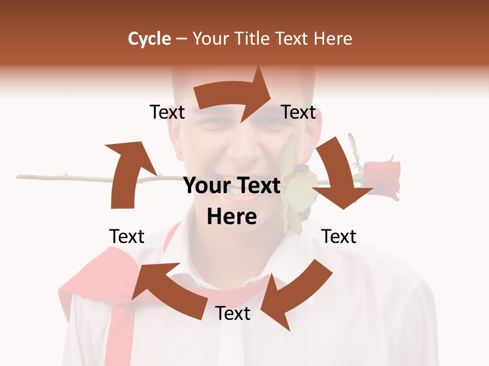 Young Casual Mouth PowerPoint Template