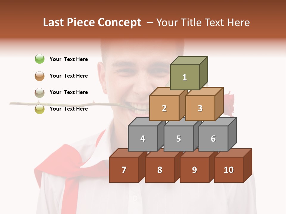 Young Casual Mouth PowerPoint Template
