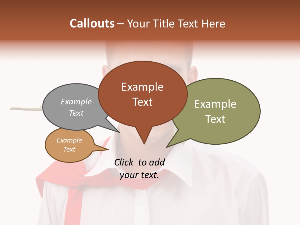Young Casual Mouth PowerPoint Template