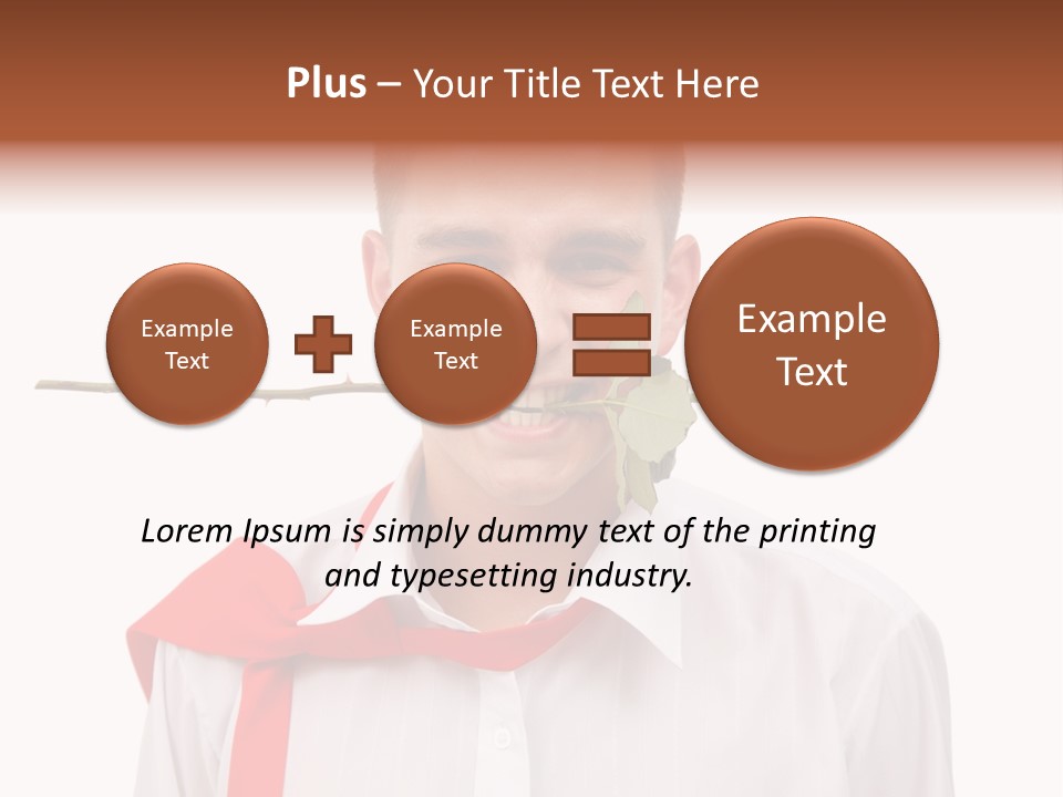 Young Casual Mouth PowerPoint Template
