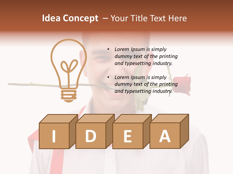 Young Casual Mouth PowerPoint Template