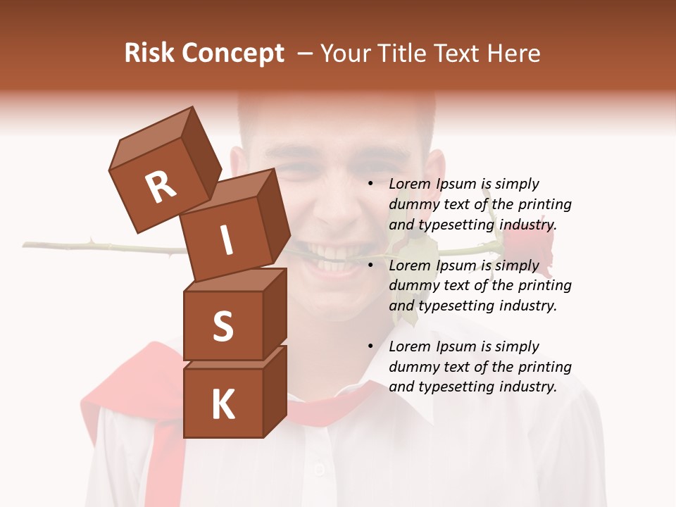 Young Casual Mouth PowerPoint Template