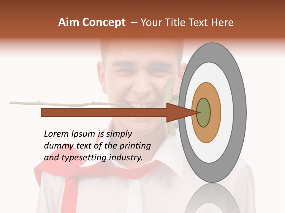 Young Casual Mouth PowerPoint Template