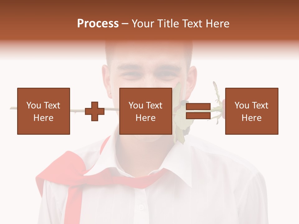 Young Casual Mouth PowerPoint Template