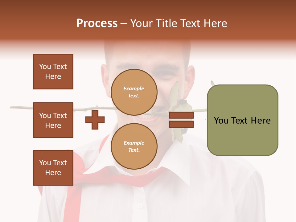 Young Casual Mouth PowerPoint Template