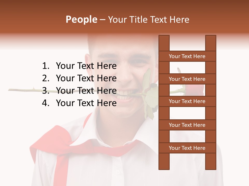 Young Casual Mouth PowerPoint Template