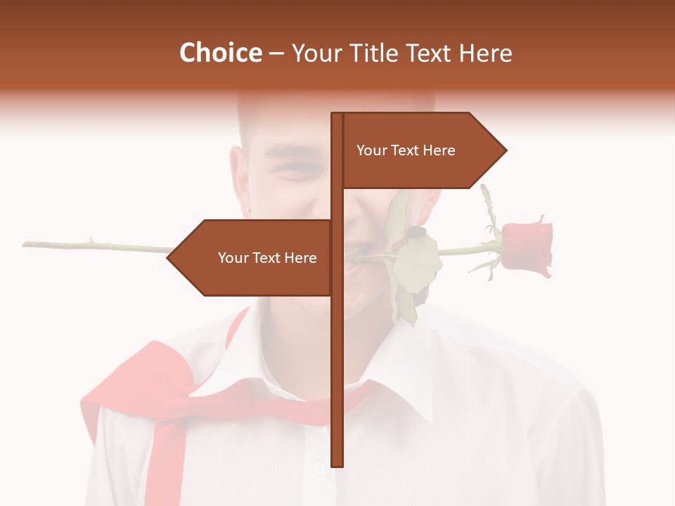Young Casual Mouth PowerPoint Template