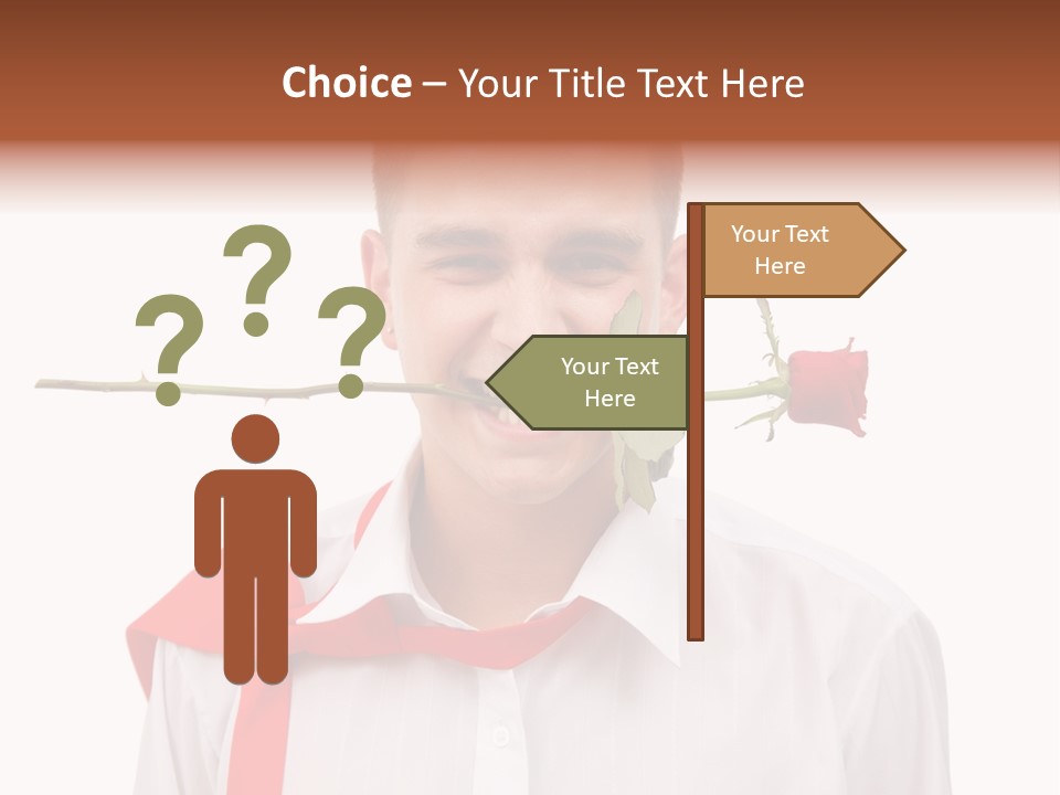 Young Casual Mouth PowerPoint Template