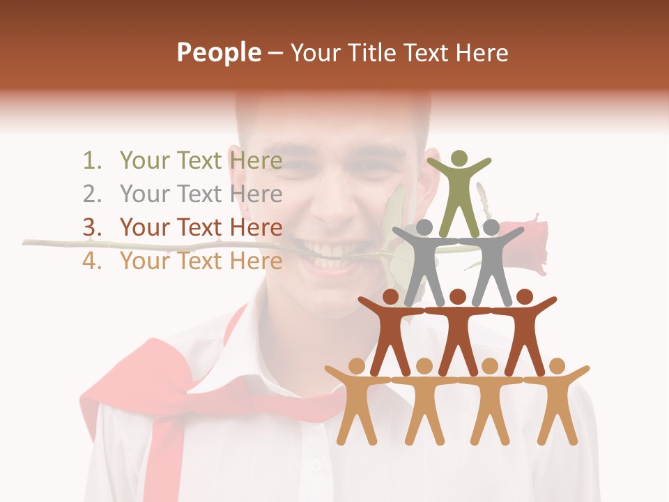 Young Casual Mouth PowerPoint Template